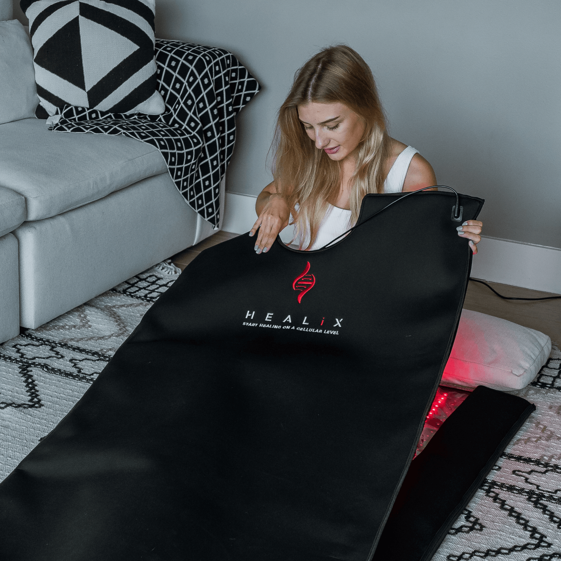 Red Light Blanket | At Home Red Light Therapy |  HEALiX Glow Light Pod